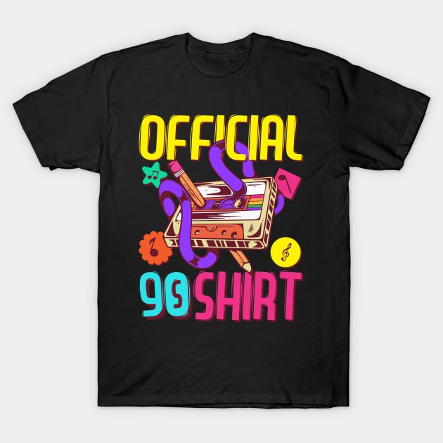 90s Costume Women & Men, 1990s Fashion Outfit, Official 90's T-Shirt by auviba-design